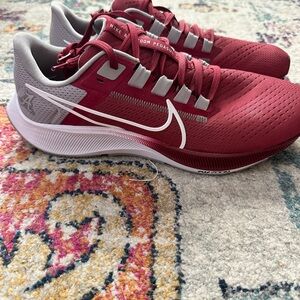 Nike Red and Gray Running Shoes